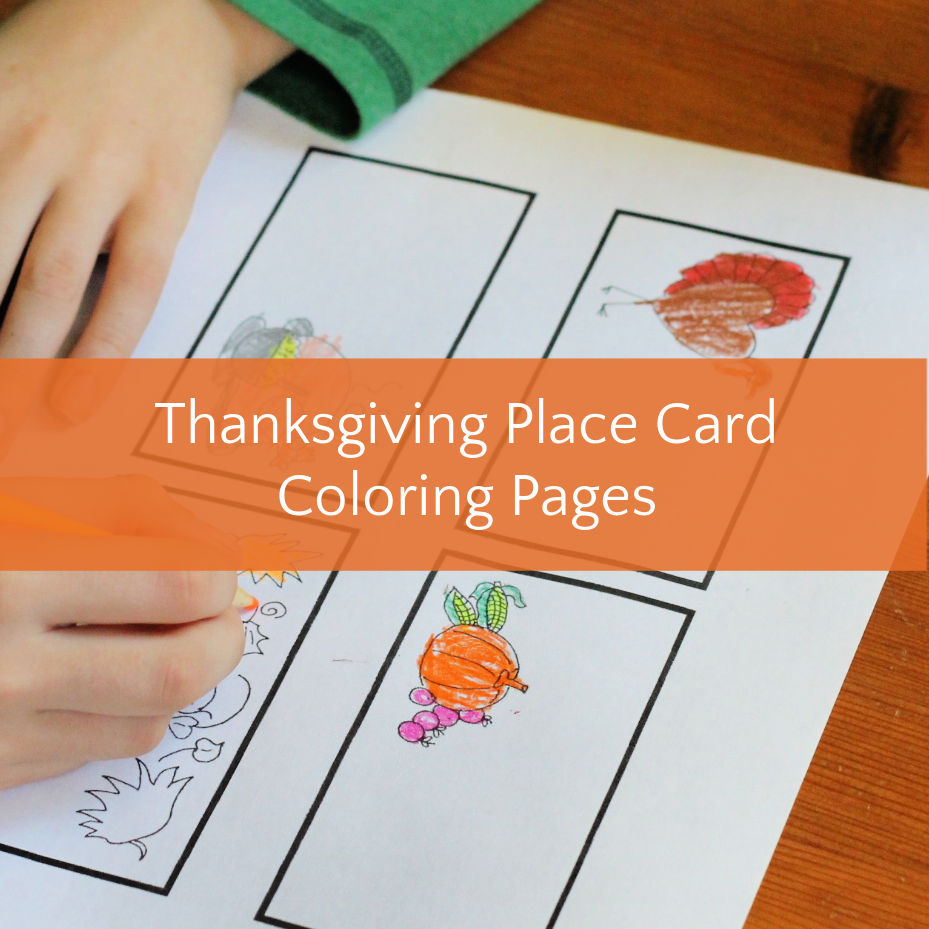 Cute Thanksgiving Place Cards For Kids To Help Decorate The Dinner with Free Printable Thanksgiving Place Cards To Color