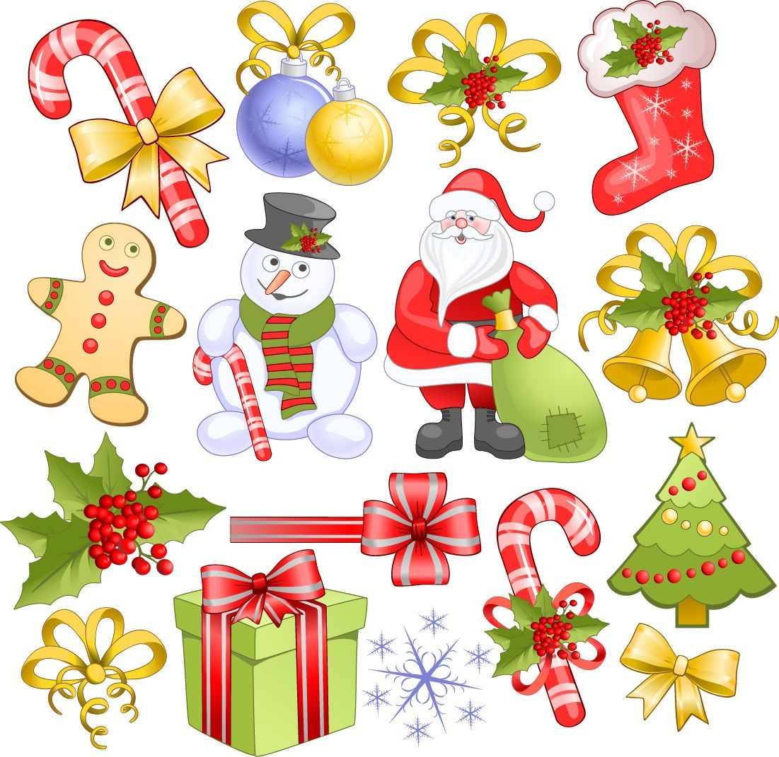 Cute Vector Christmas Backgrounds And Greeting Cards throughout Free Printable Christmas Clip Art