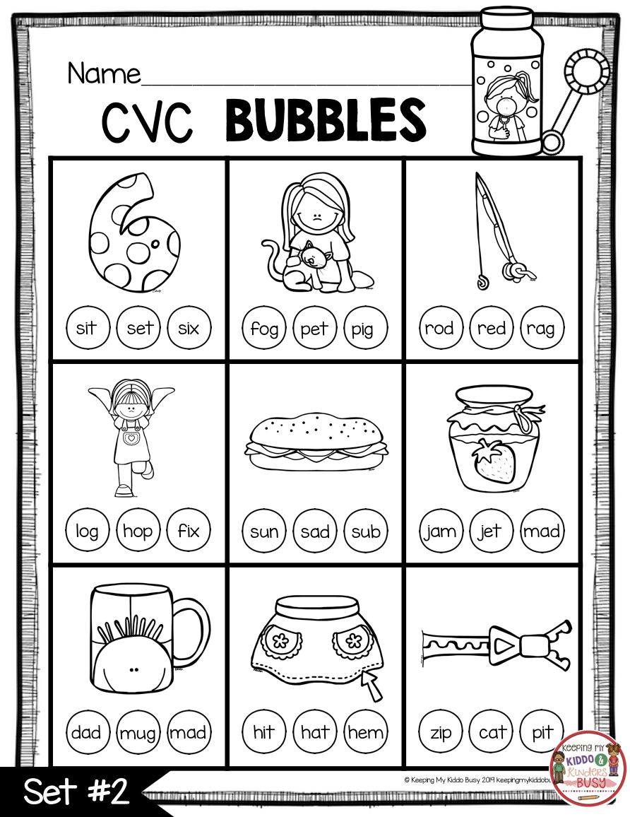 Cvc Worksheets - Print A Free Cvc And Word Family Worksheet regarding Free Printable Cvc Worksheets