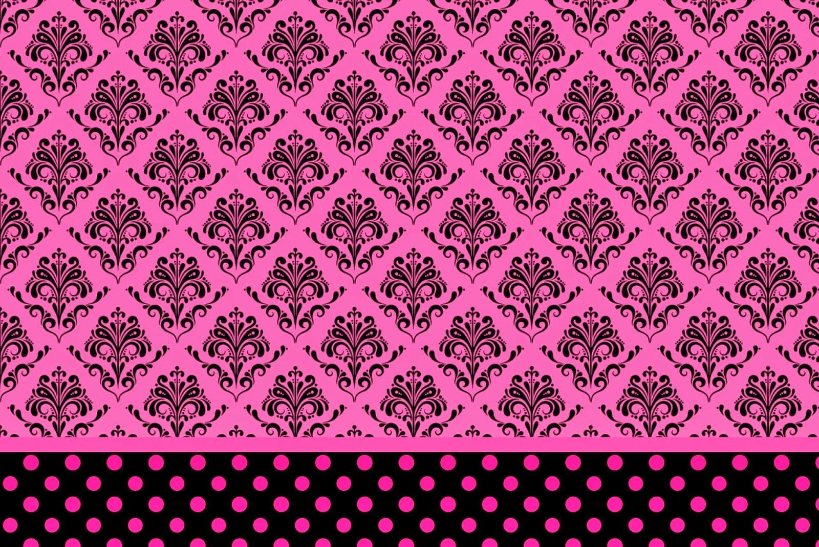 Damask Black In Fucsia: Free Printable Party Invitations. - Oh My for Free Printable Damask Place Cards