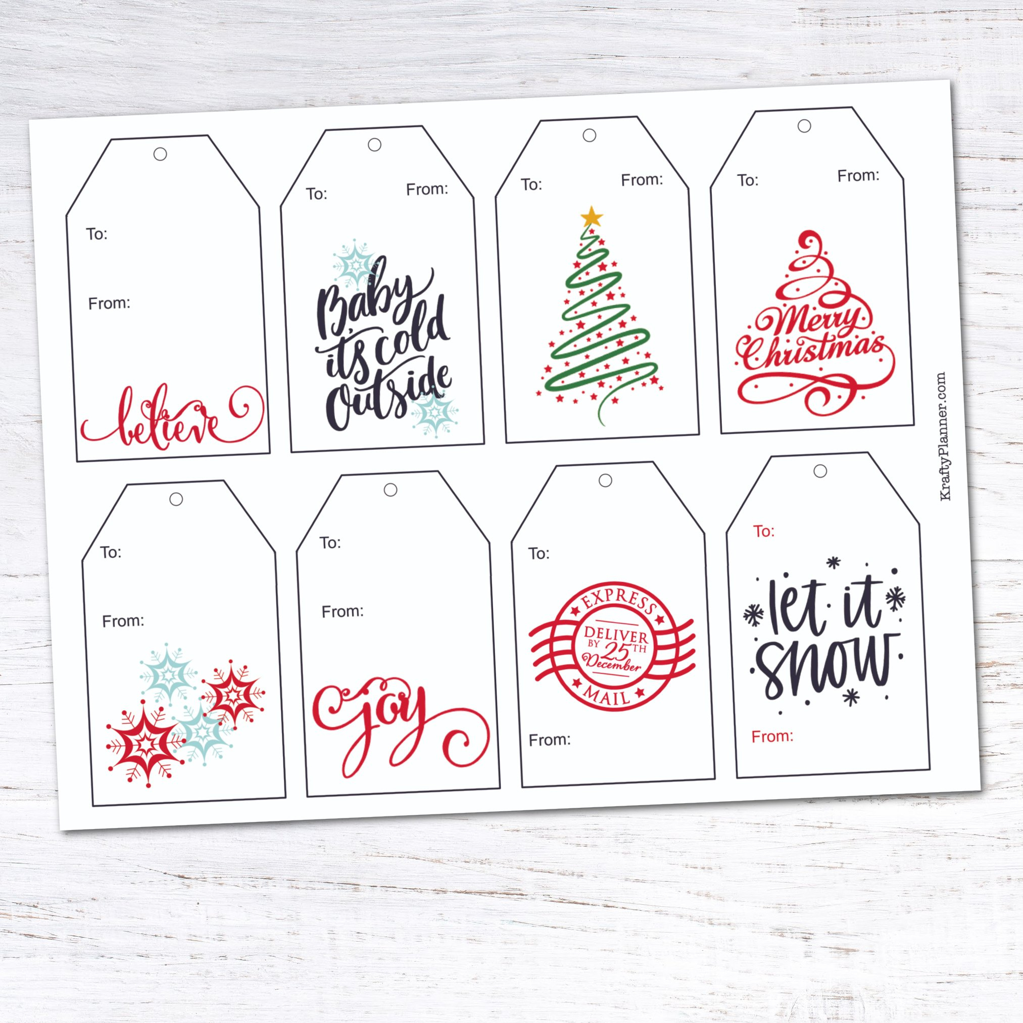 Day 11: Christmas Gift Tags {12 Days Of Free Christmas Printables pertaining to Free Printable Christmas Gift Tags