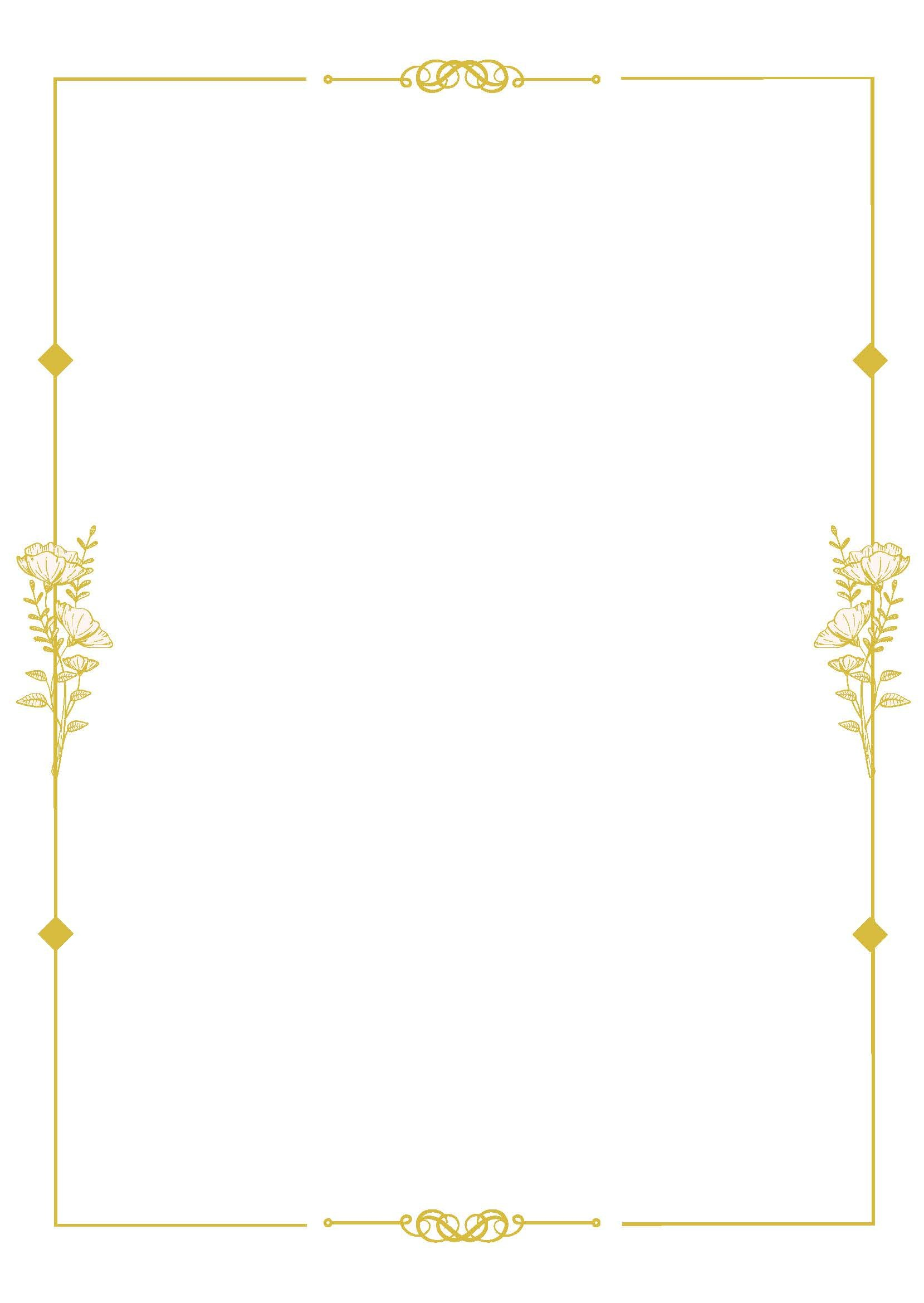 Decorative Page Border In Illustrator, Word, Google Docs in Free Printable Borders