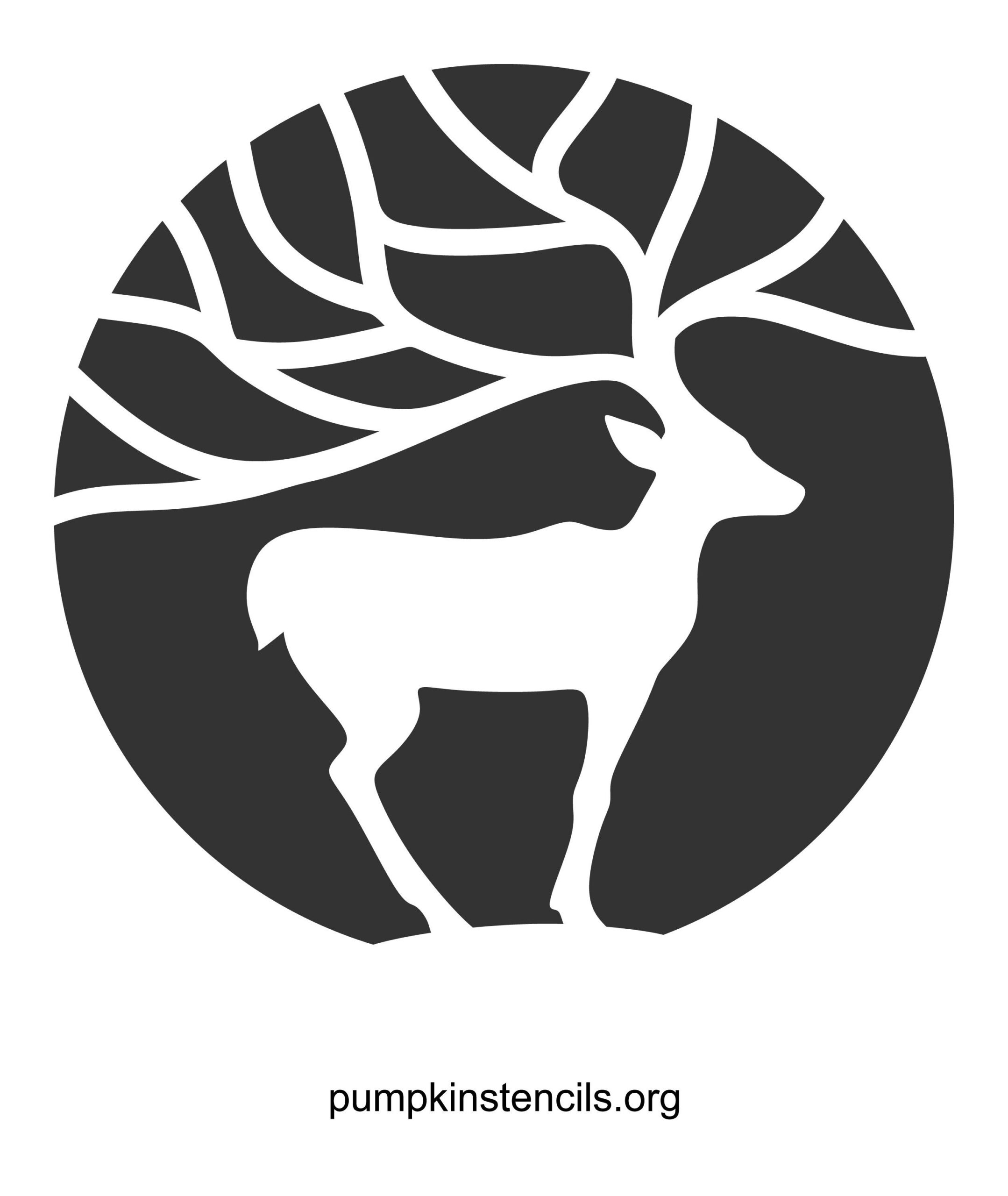 Deer (Free Pumpkin Stencil - Pumpkin Pattern - Pumpkin Template throughout Free Printable Deer Pumpkin Stencils