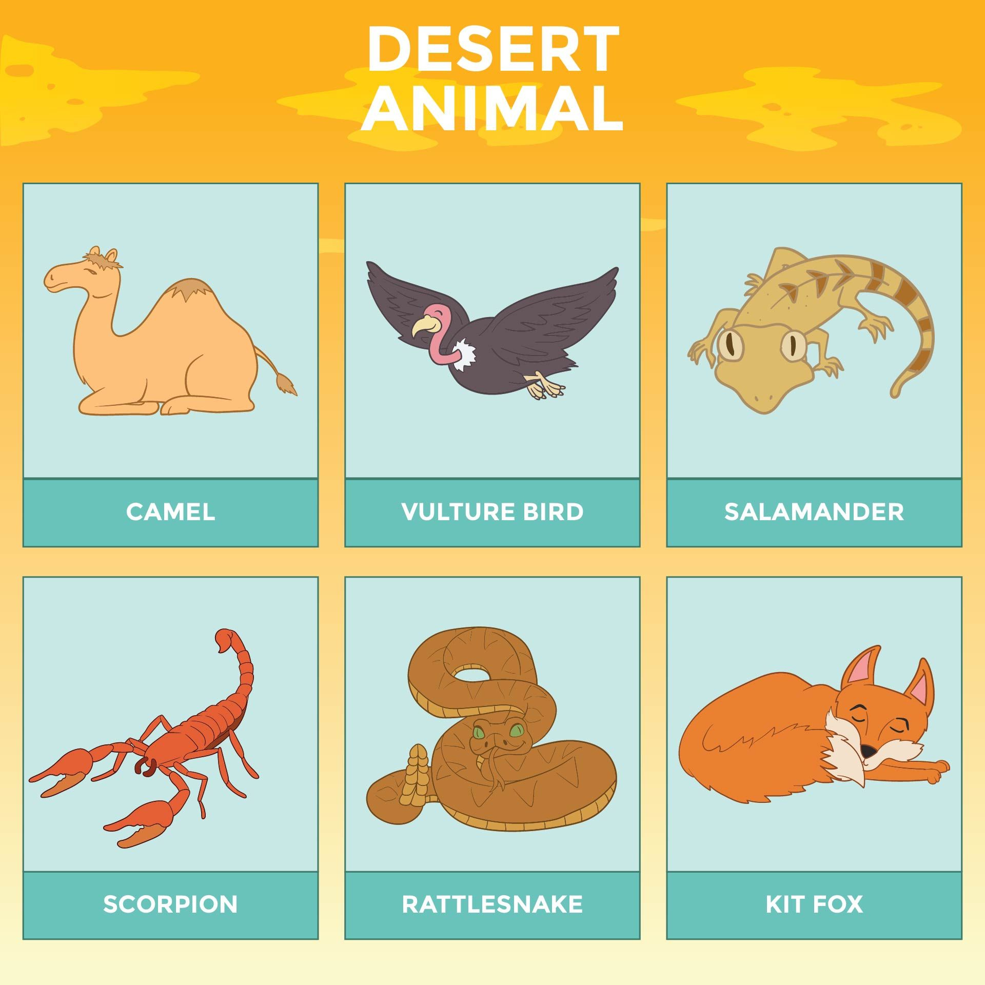 Desert Diorama - 10 Free Pdf Printables | Printablee | Animal inside Free Printable Desert Animals