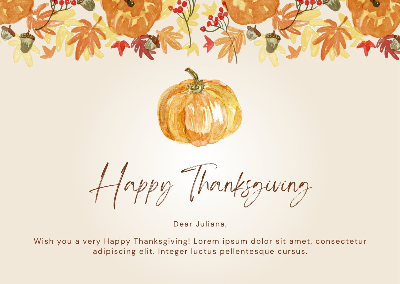 Design And Print Custom Landscape Thanksgiving Cards | Canva inside Free Printable Thanksgiving Cards