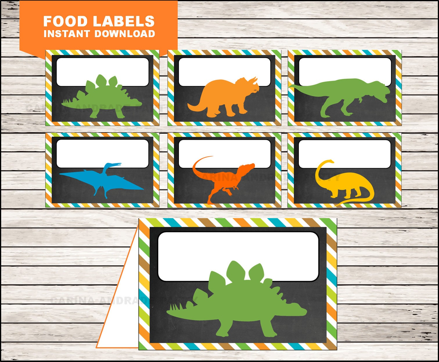 Dinosaur Food Labels, Printable T-Rex Food Tent Cards, Dinosaur within Free Printable Dinosaur Labels