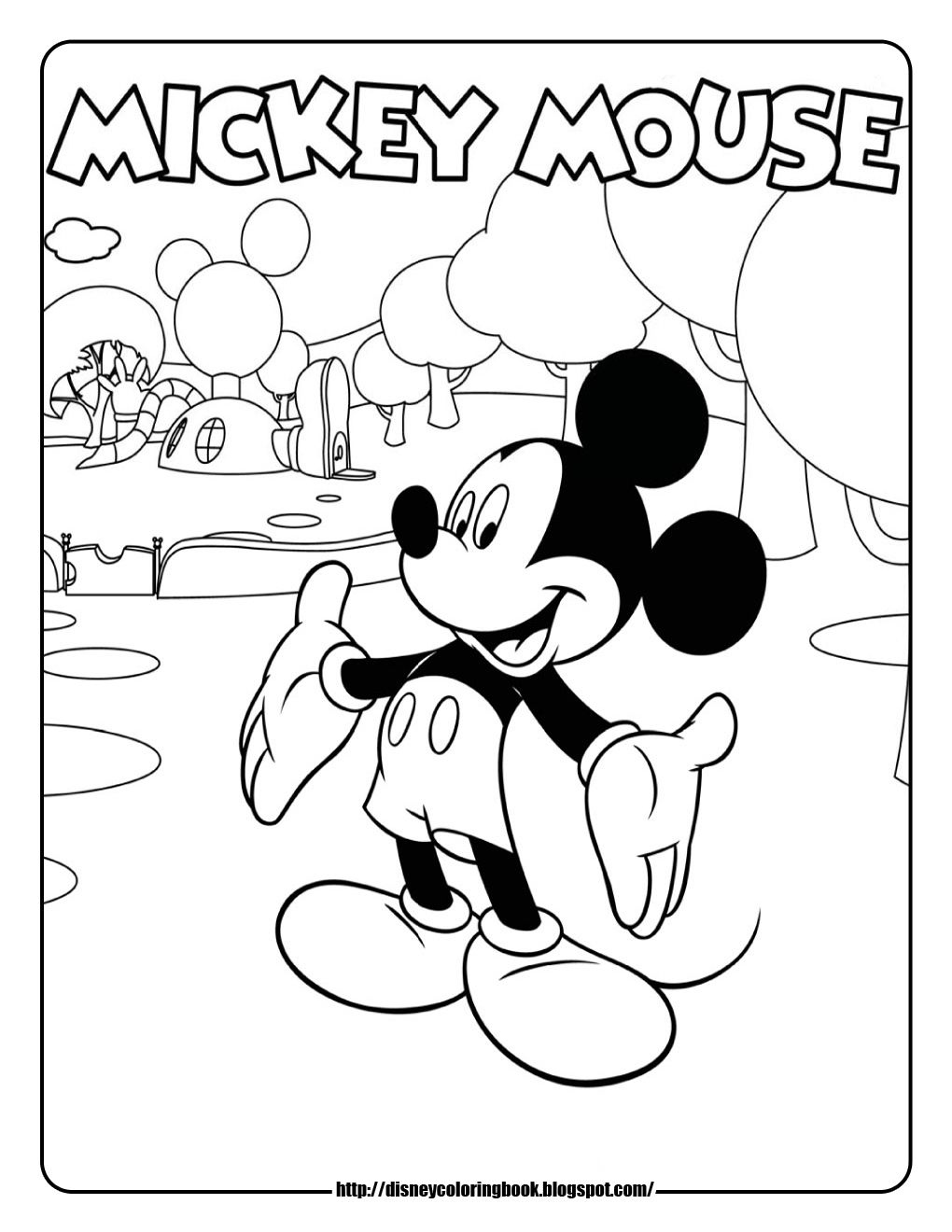 Disney Coloring Fun: Mickey Mouse Clubhouse Coloring Sheets with Mickey Mouse Clubhouse Free Printables