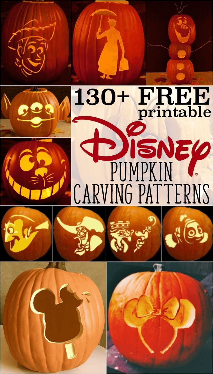 Disney Pumpkin Stencils: Over 130 Printable Patterns pertaining to Free Printable Toy Story Pumpkin Carving Patterns