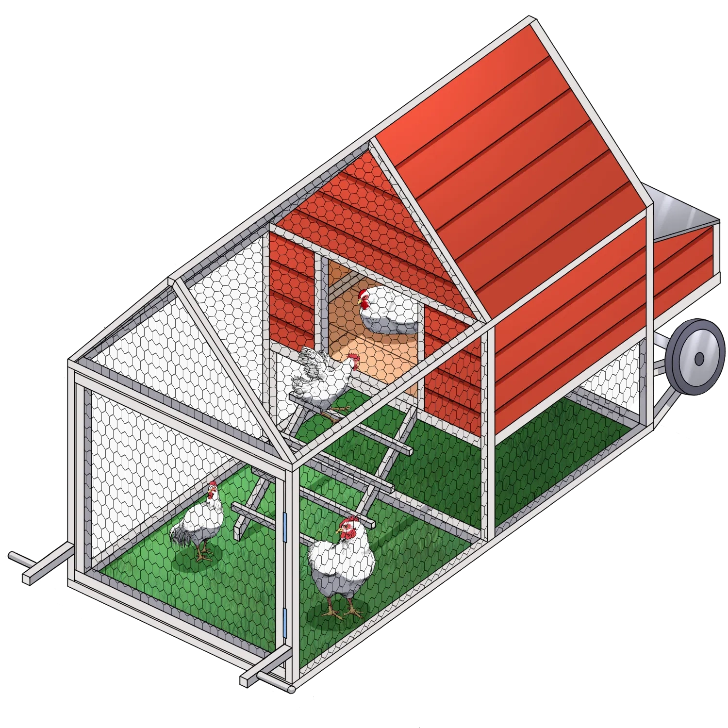 Diy Chicken Coop Plans: 40+ Free Beginner Designs - Easy Coops™ intended for Free Printable Chicken Coop Plans