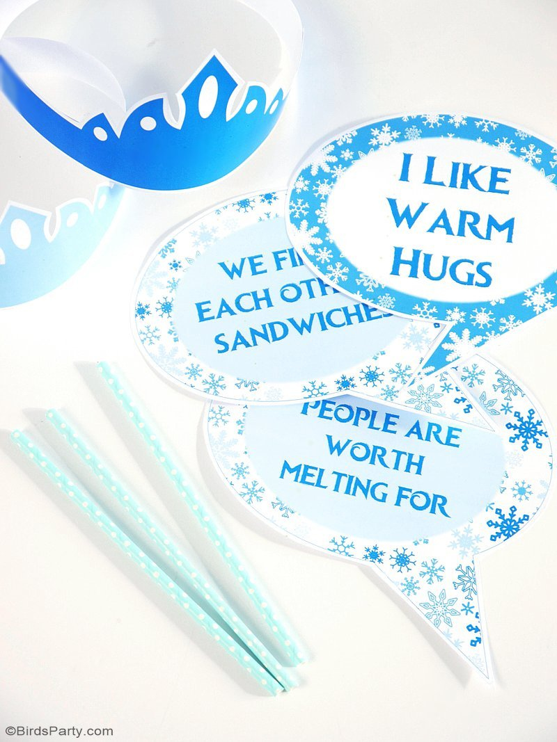 Diy Frozen Inspired Party Photo Booth - Party Ideas | Party with regard to Free Printable Frozen Photo Booth Props