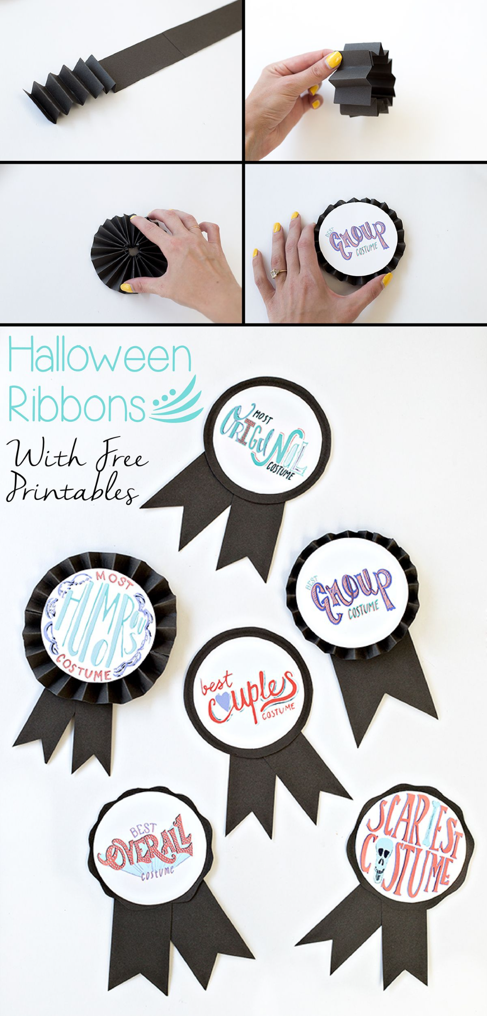 Diy Halloween Costume Award Ribbons (+ Free Printable Intended For within Free Printable Ribbons