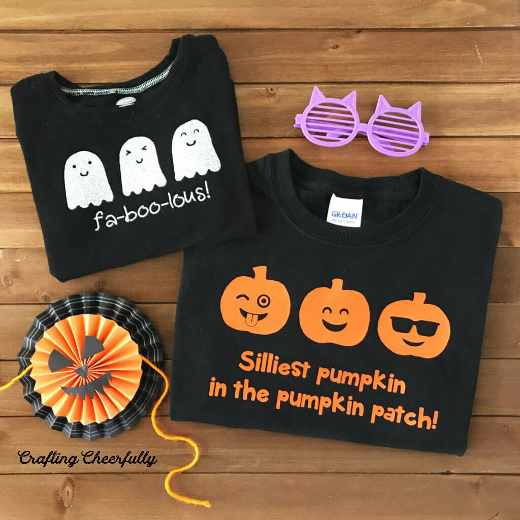 Diy Iron-On Halloween Shirts - Free Svg Cut Files - Crafting throughout Free Printable Halloween Iron Ons