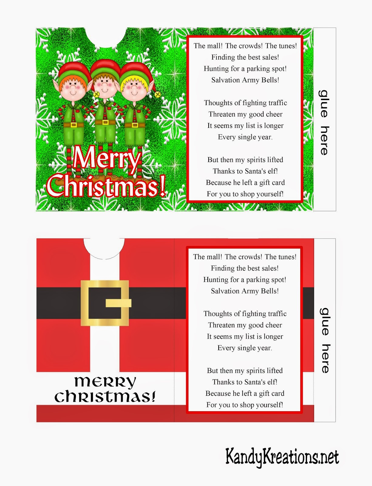 Diy Party Mom: Christmas Gift Card Envelope Free Printables with regard to Free Printable Christmas Gift Card Envelopes