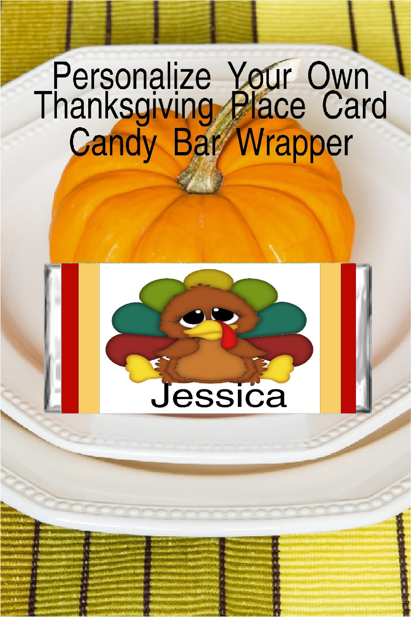 Diy Party Mom: Thanksgiving Place Card Setting Candy Bar Wrapper for Free Printable Personalized Thanksgiving Place Cards