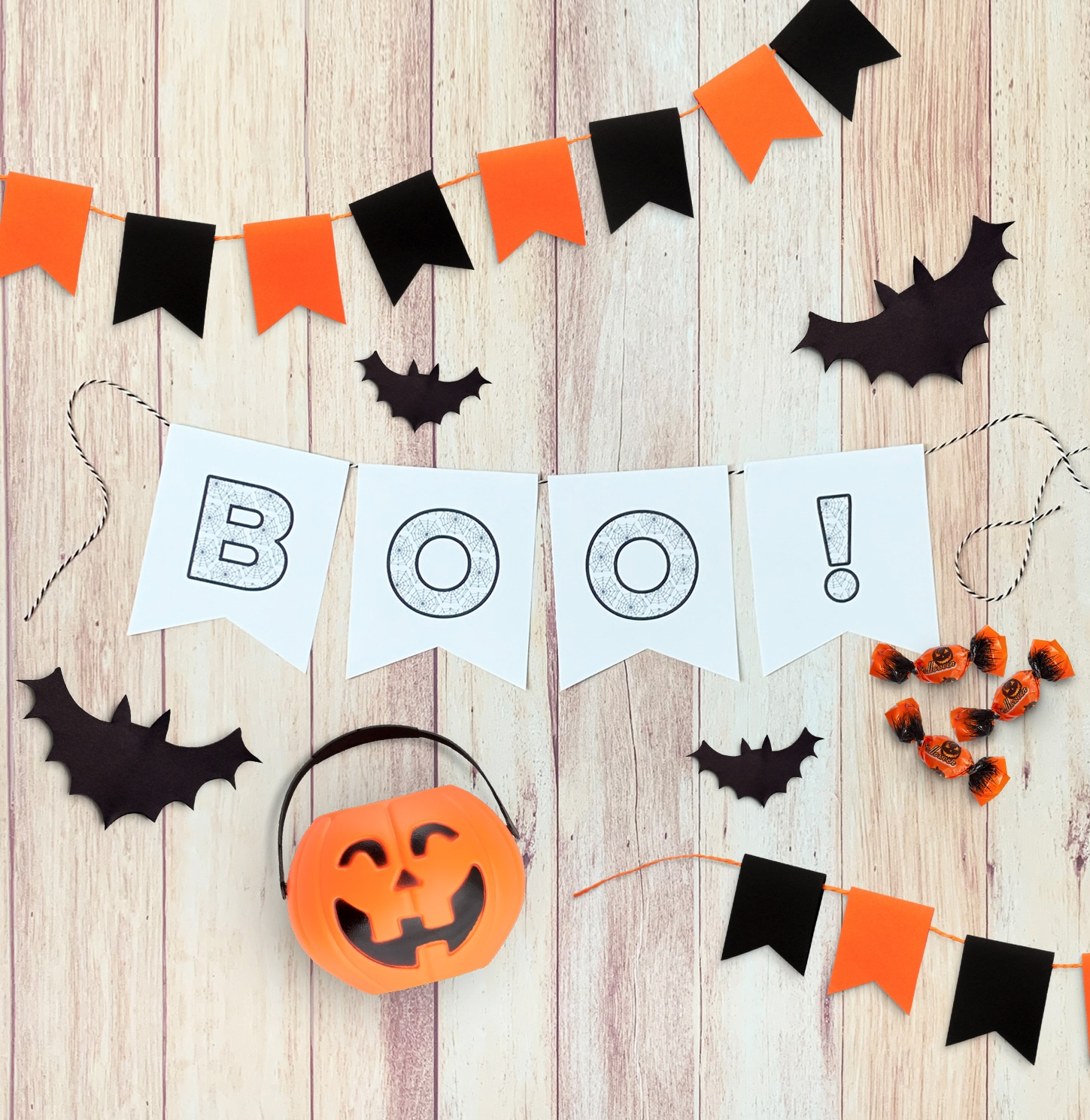 Diy Printable Halloween Banner - Pineapple Paper Co. with Free Printable Halloween Banner