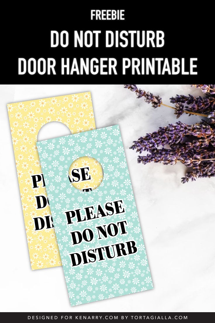 Do Not Disturb Door Hanger Printable - Ideas For The Home with Free Printable Bedroom Door Signs