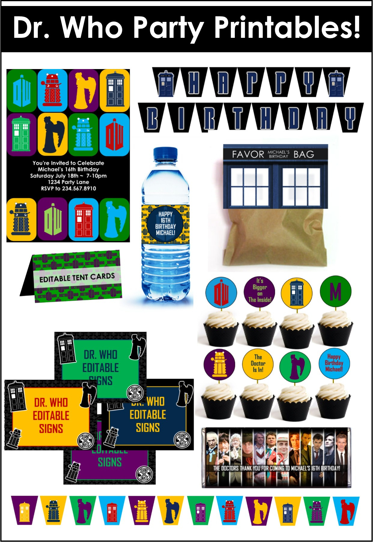 Doctor Who Party Game Ideas for Doctor Who Party Invitations Printable Free