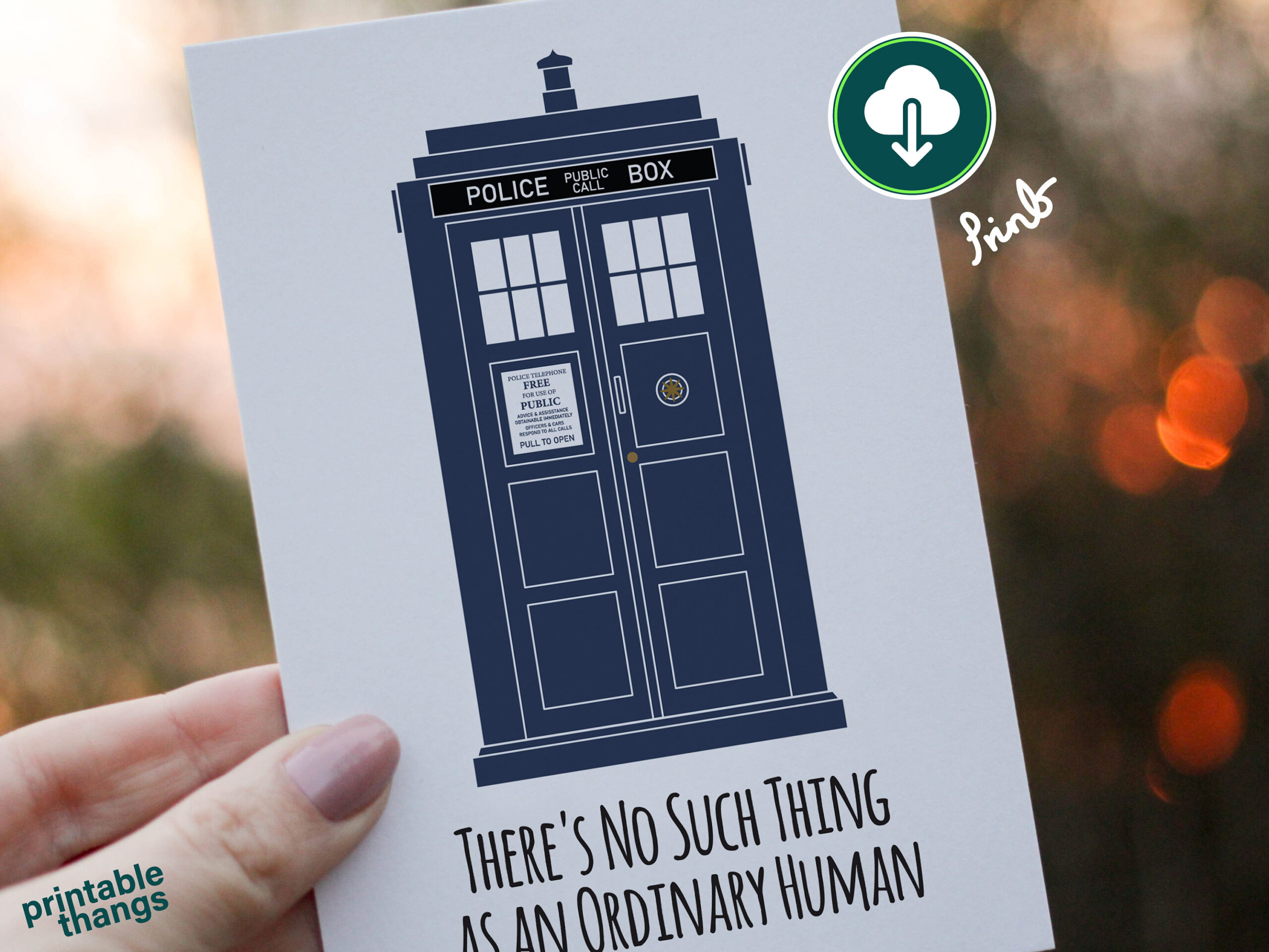 Doctor Who Tardis Birthday Card Printable Pdf Jpg - Etsy pertaining to Free Printable Dr Who Birthday Card