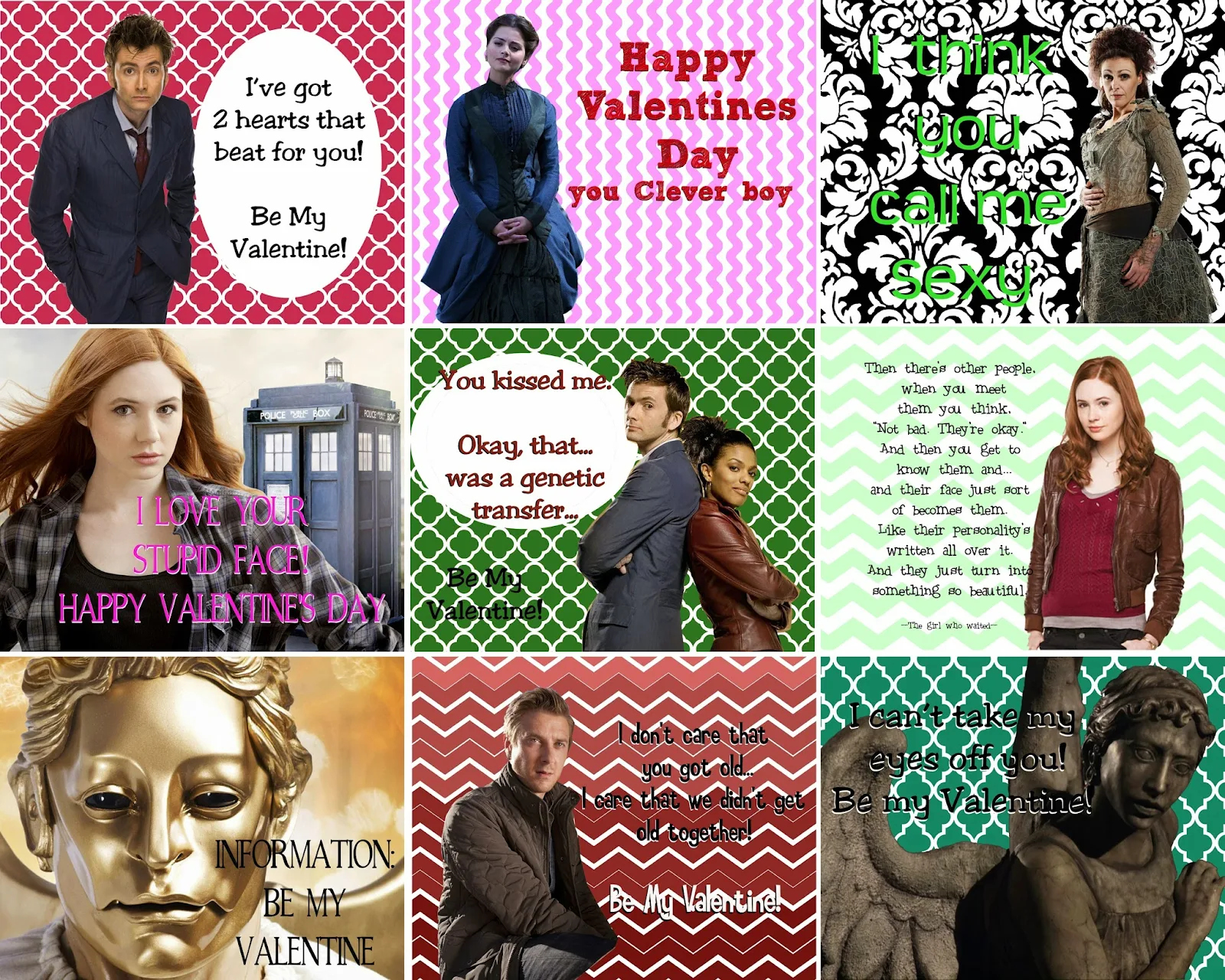 Doctor Who Valentine Printables! in Free Printable Doctor Who Valentines