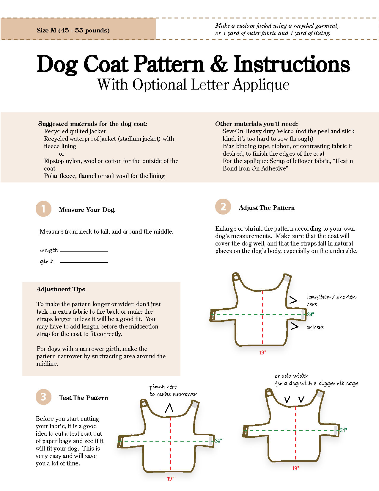 Dog Coat | Dog Coat Pattern, Dog Sweater Pattern, Dog Jacket Patterns for Dog Coat Sewing Patterns Free Printable