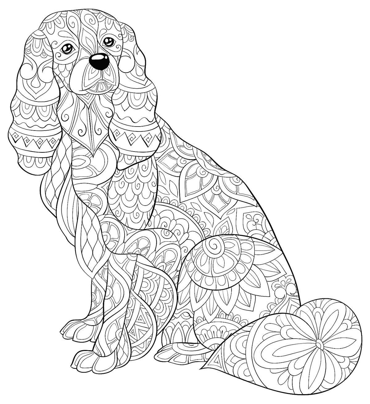 Dog Coloring Pages: Free Printable Coloring Pages Of Dogs For Dog for Colouring Pages Dogs Free Printable