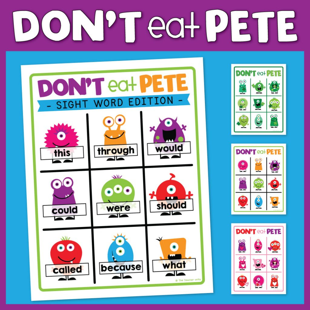 Don&amp;#039;T Eat Pete! - The Teacher Wife with Don T Eat Pete Free Printable