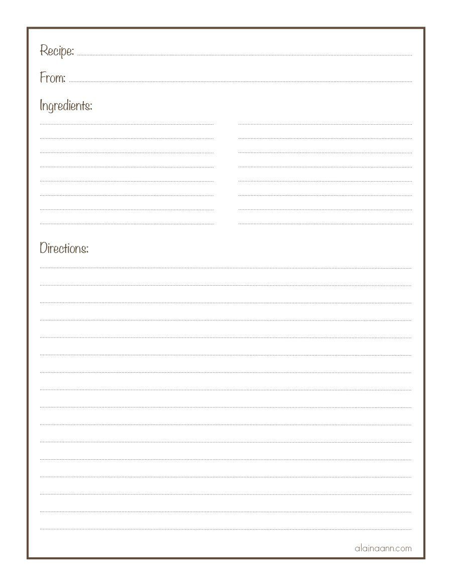 Download Cookbook Template 30 | Cookbook Template, Recipe Book for Free Printable Recipe Book Pages