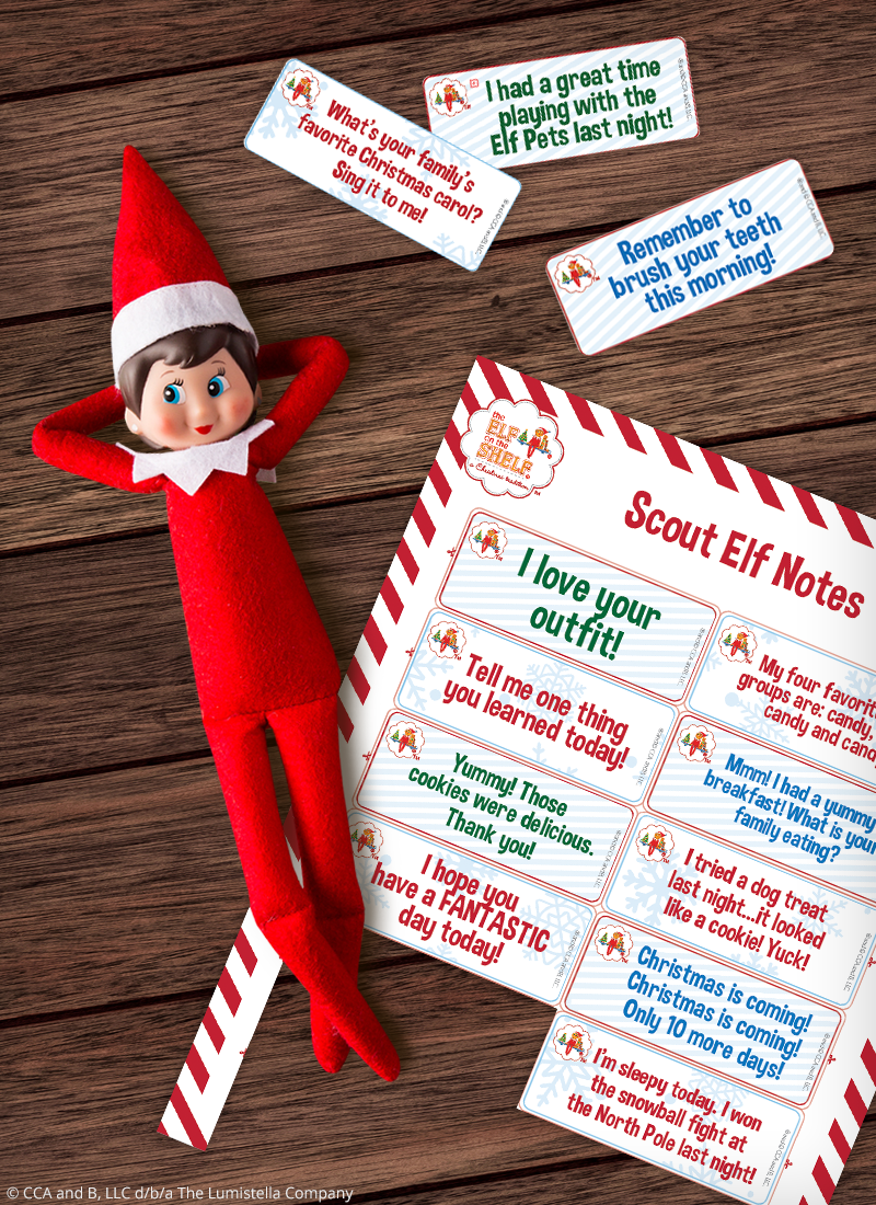 Download Free Printable Elf On The Shelf Notes | The Elf On The Shelf throughout Elf On The Shelf Free Printable Ideas