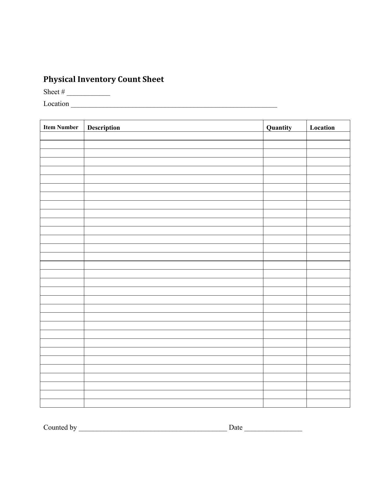 Download Inventory Checklist Template | Excel | Pdf | Rtf | Word pertaining to Free Printable Inventory Sheets