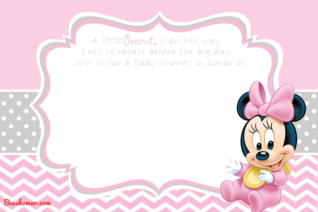 Download Now New! Free Printable Mickey Mouse Baby Shower pertaining to Free Printable Minnie Mouse Baby Shower Invitations