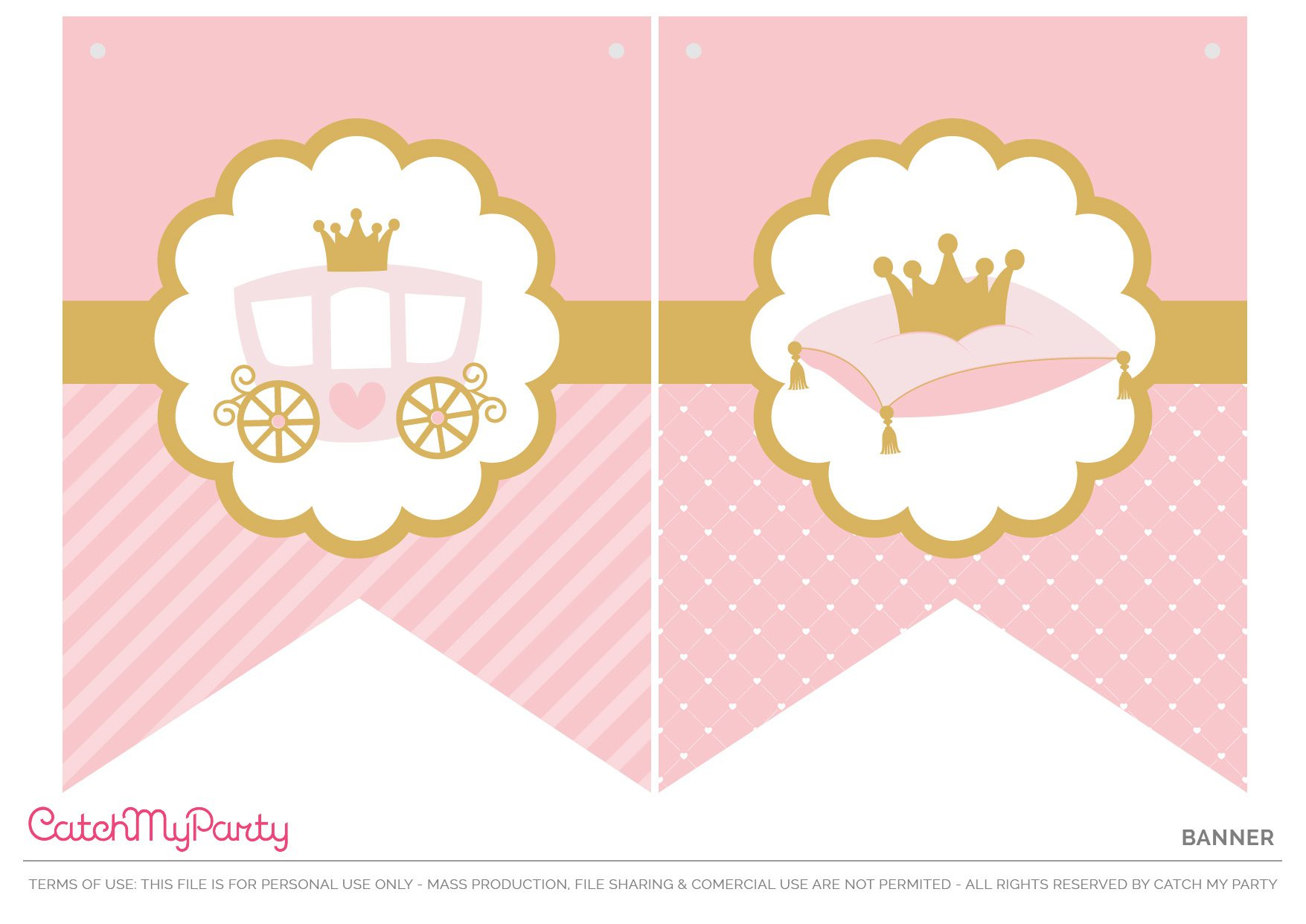 Download The Prettiest Free Little Princess Party Printables with regard to Free Printable Princess Birthday Banner