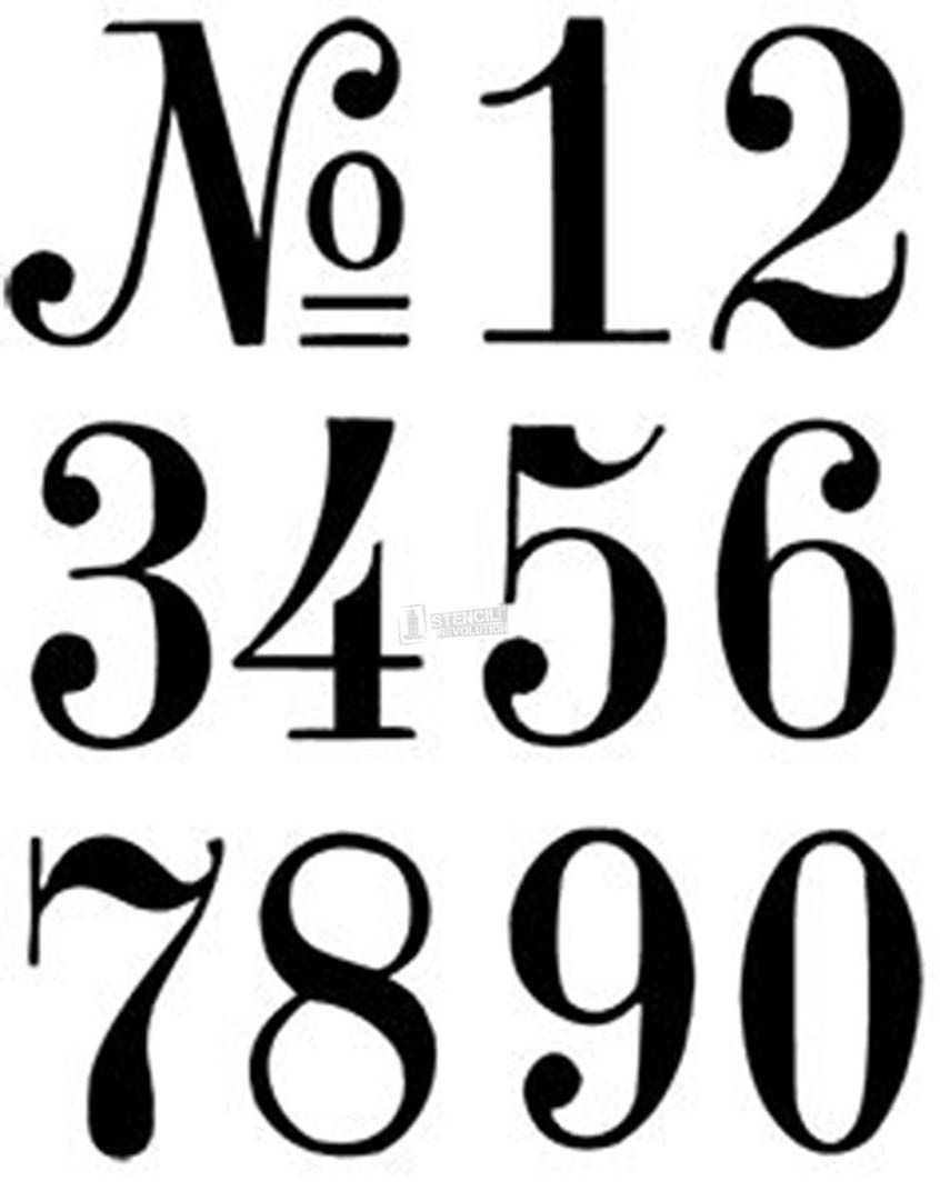 Download Your Free Number Stencil Here. Save Time And Start Your throughout Free Printable Fancy Number Stencils