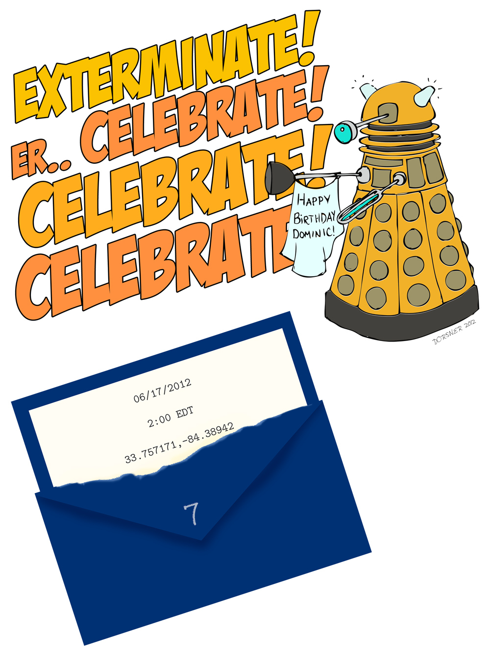 Dr. Who Birthday Party Invitation (Downloadable Template, Too for Doctor Who Party Invitations Printable Free