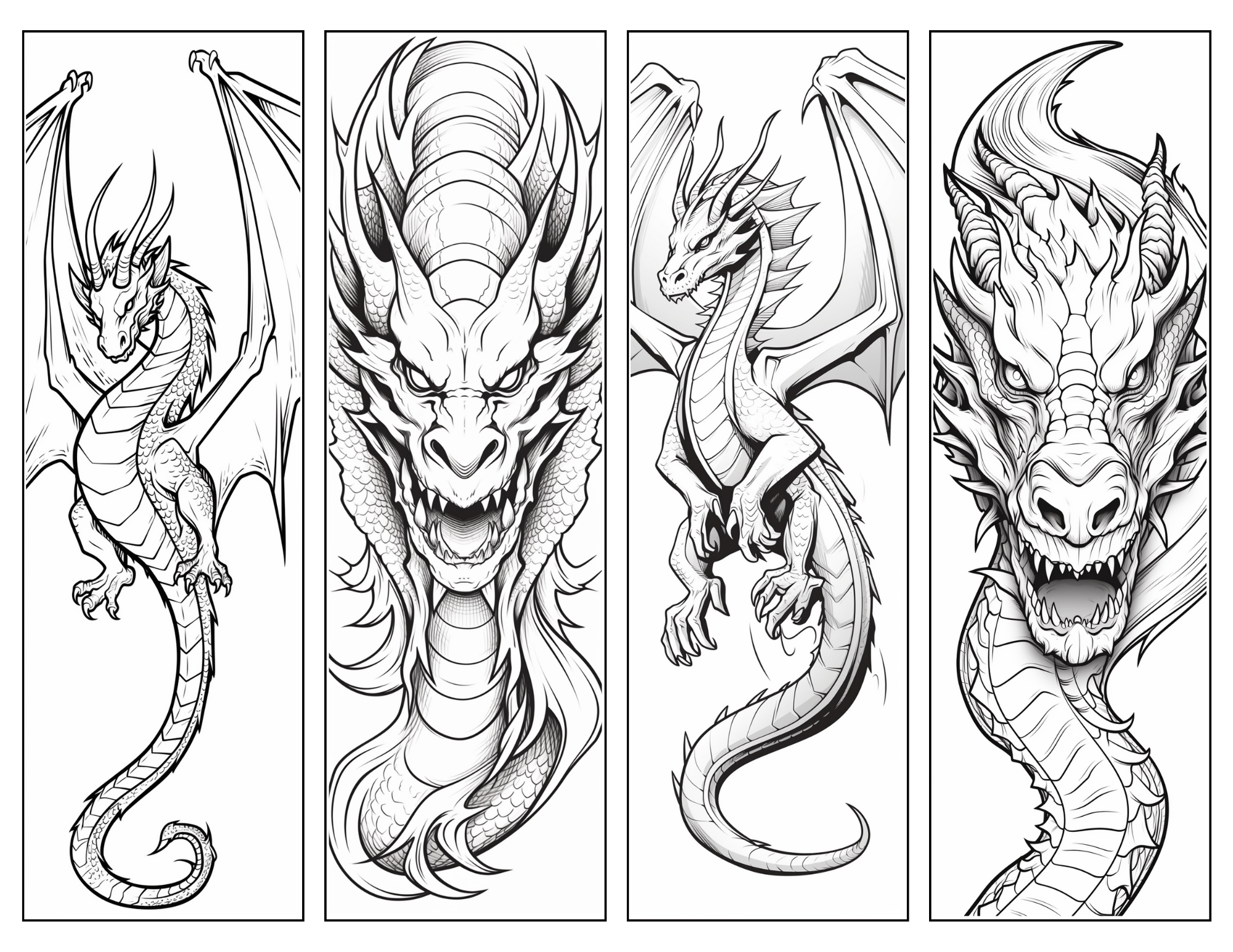 Dragon Bookmark: Free Printable Bookmarks For Your Book | Skip To for Free Printable Dragon Bookmarks