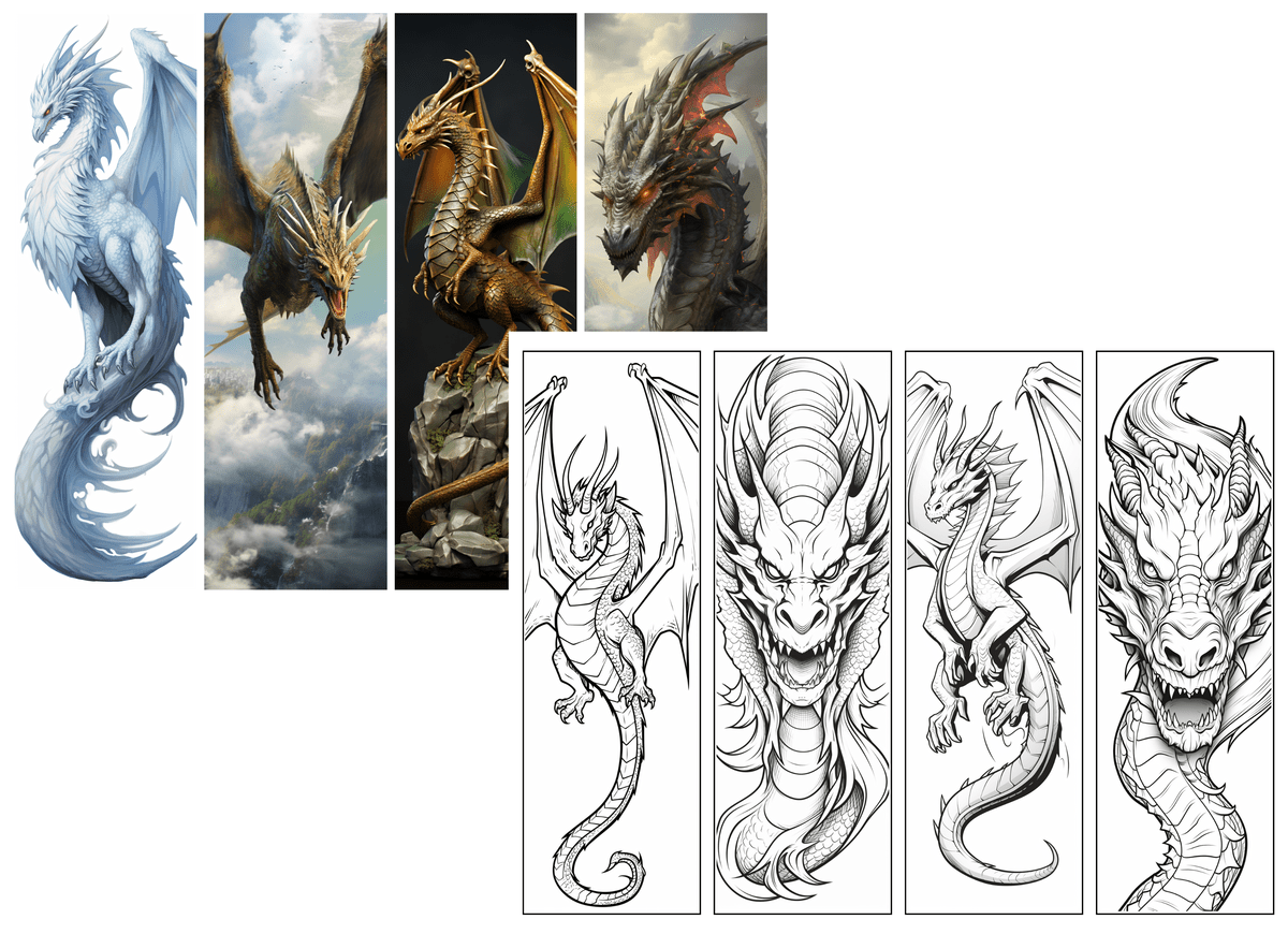 Dragon Bookmark: Free Printable Bookmarks For Your Book | Skip To in Free Printable Dragon Bookmarks