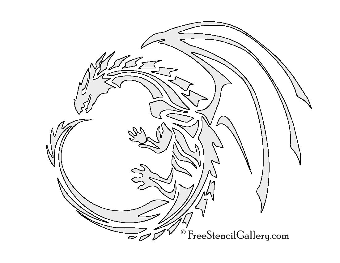 Dragon Stencil For Pumpkin Carving pertaining to Free Printable Dragon Stencils