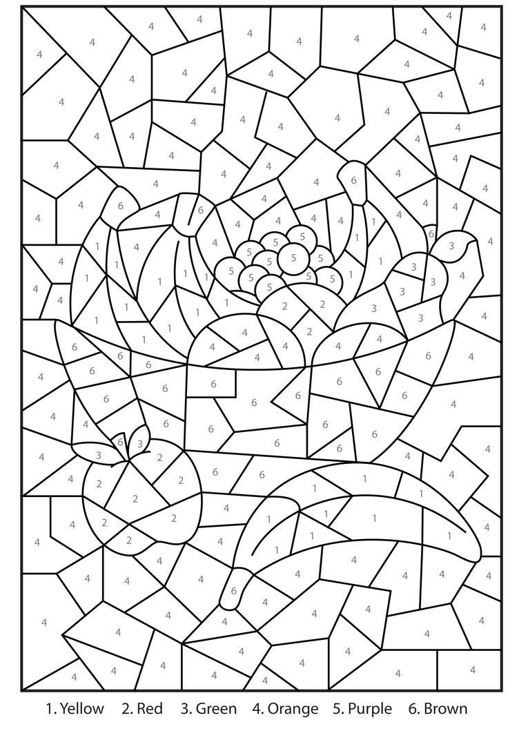 ≧◡≦) Colorear Por Numeros | Coloring Pages, Coloring Books inside Hard Color By Number Free Printables