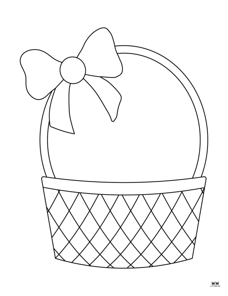 Easter Basket Templates - 25 Free Printables | Printabulls pertaining to Free Printable Easter Baskets