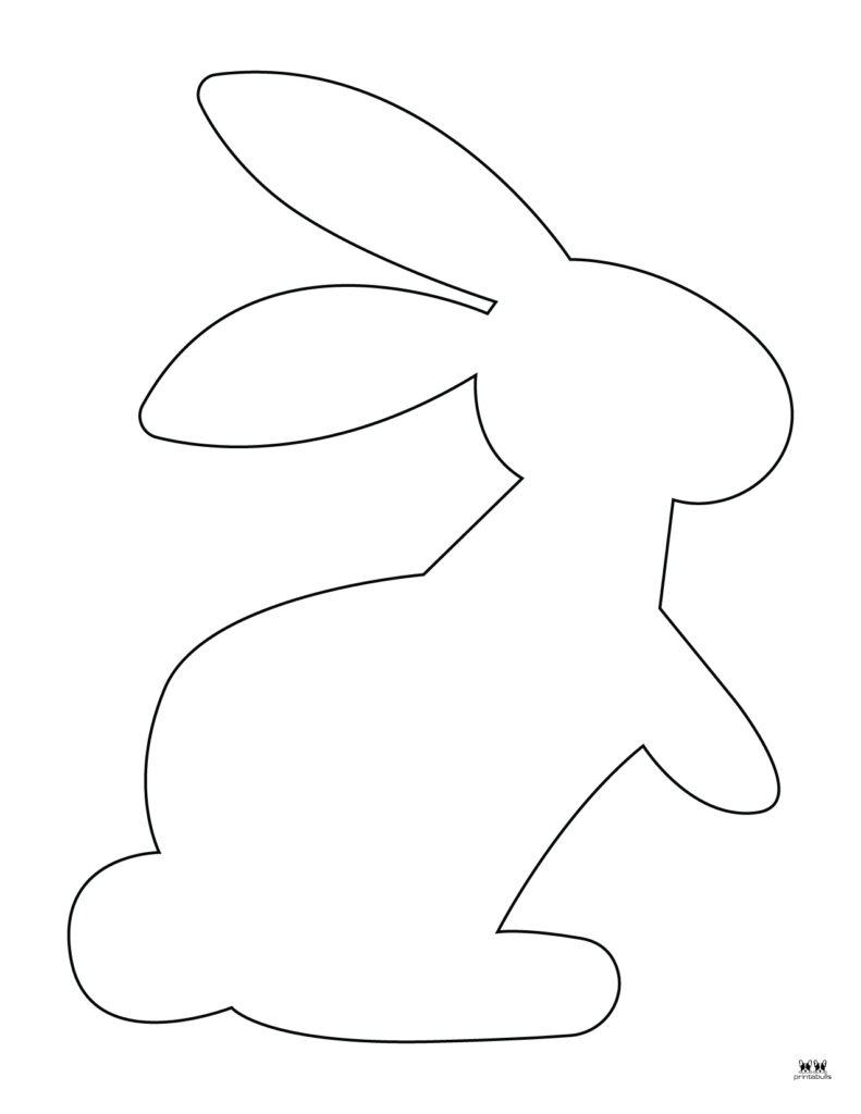 Easter Bunny Templates &amp;amp; Outlines - 53 Free Pages | Printabulls in Free Printable Bunny Templates