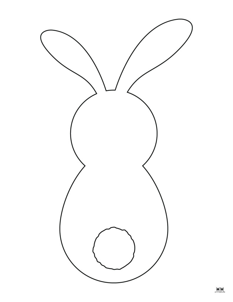 Easter Bunny Templates &amp;amp; Outlines - 53 Free Pages | Printabulls inside Free Printable Rabbit Template