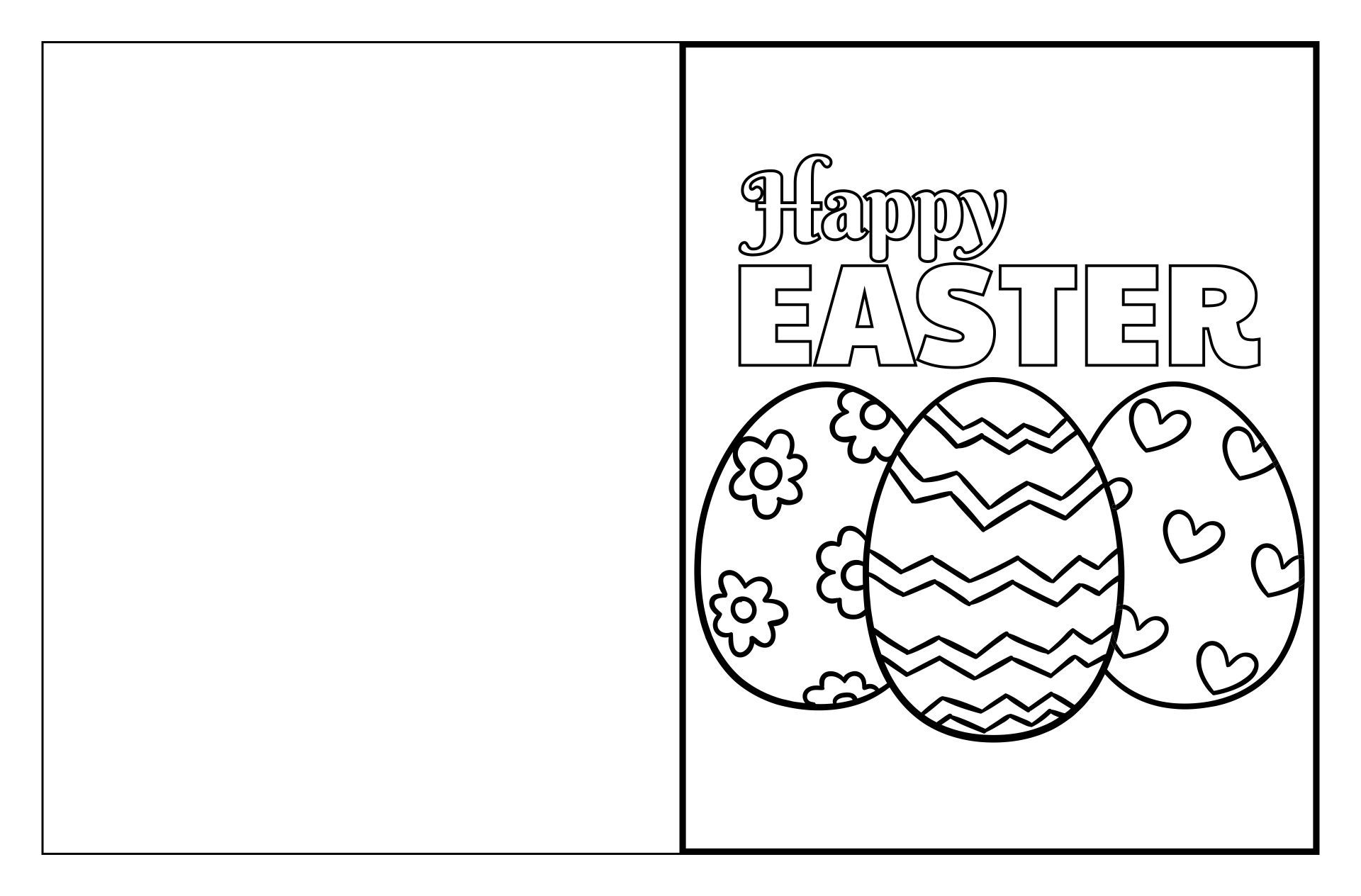 Easter Cards To Color - 10 Free Pdf Printables | Printablee pertaining to Free Printable Easter Cards to Print