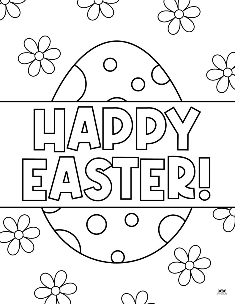 Easter Coloring Pages - 51 Free Printables | Printabulls intended for Free Printable Easter Colouring Sheets