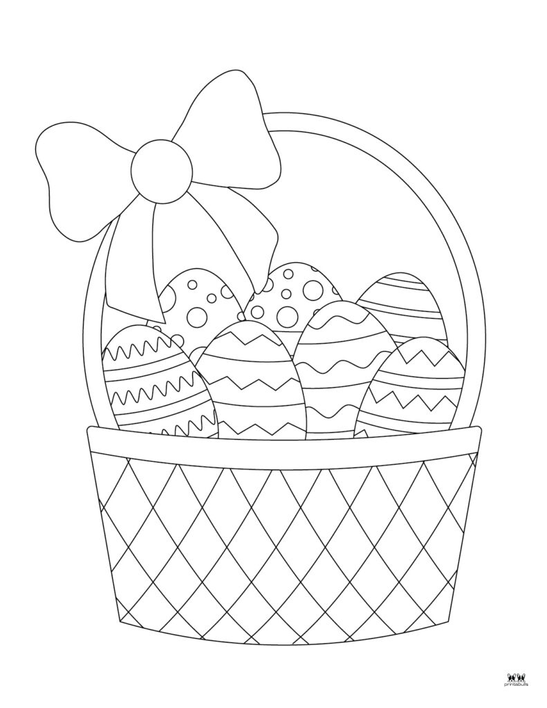 Easter Coloring Pages - 51 Free Printables | Printabulls throughout Free Printable Coloring Pages Easter Basket