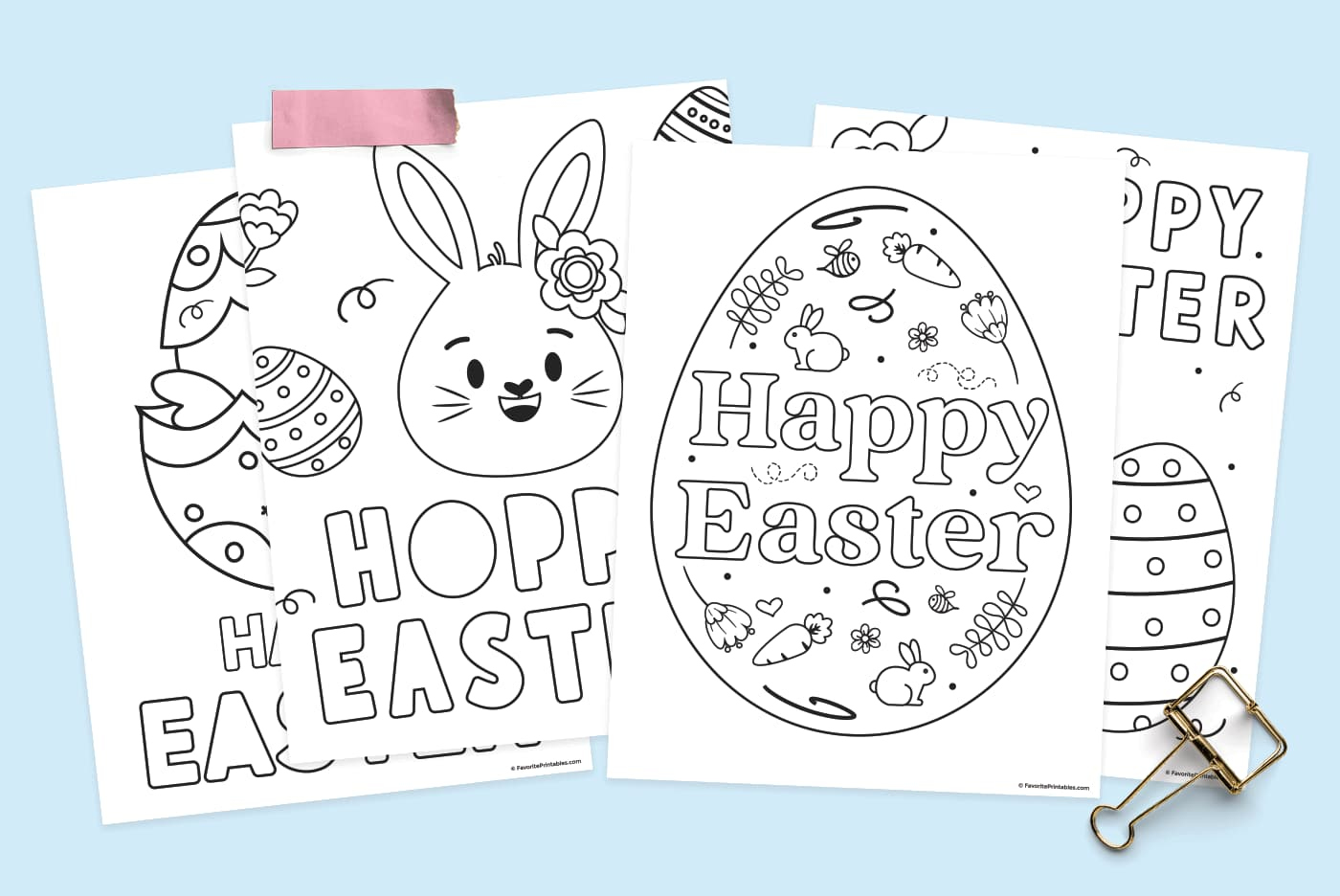 Easter Coloring Pages - Free Printable! - Favorite Printables inside Free Printable Easter Pages