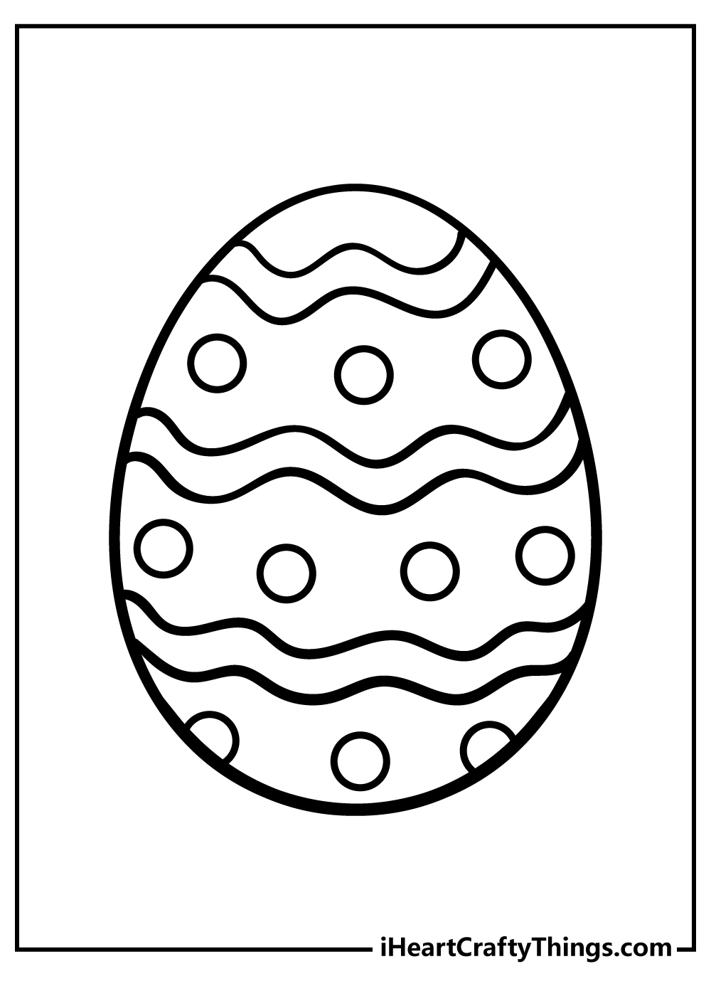 Easter Egg Coloring Pages (100% Free Printables) inside Easter Egg Coloring Pages Free Printable