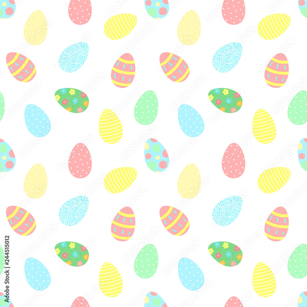 Easter Seamless Pattern With Colorful Eggs On A Transparent with Free Printable Easter Wrapping Paper