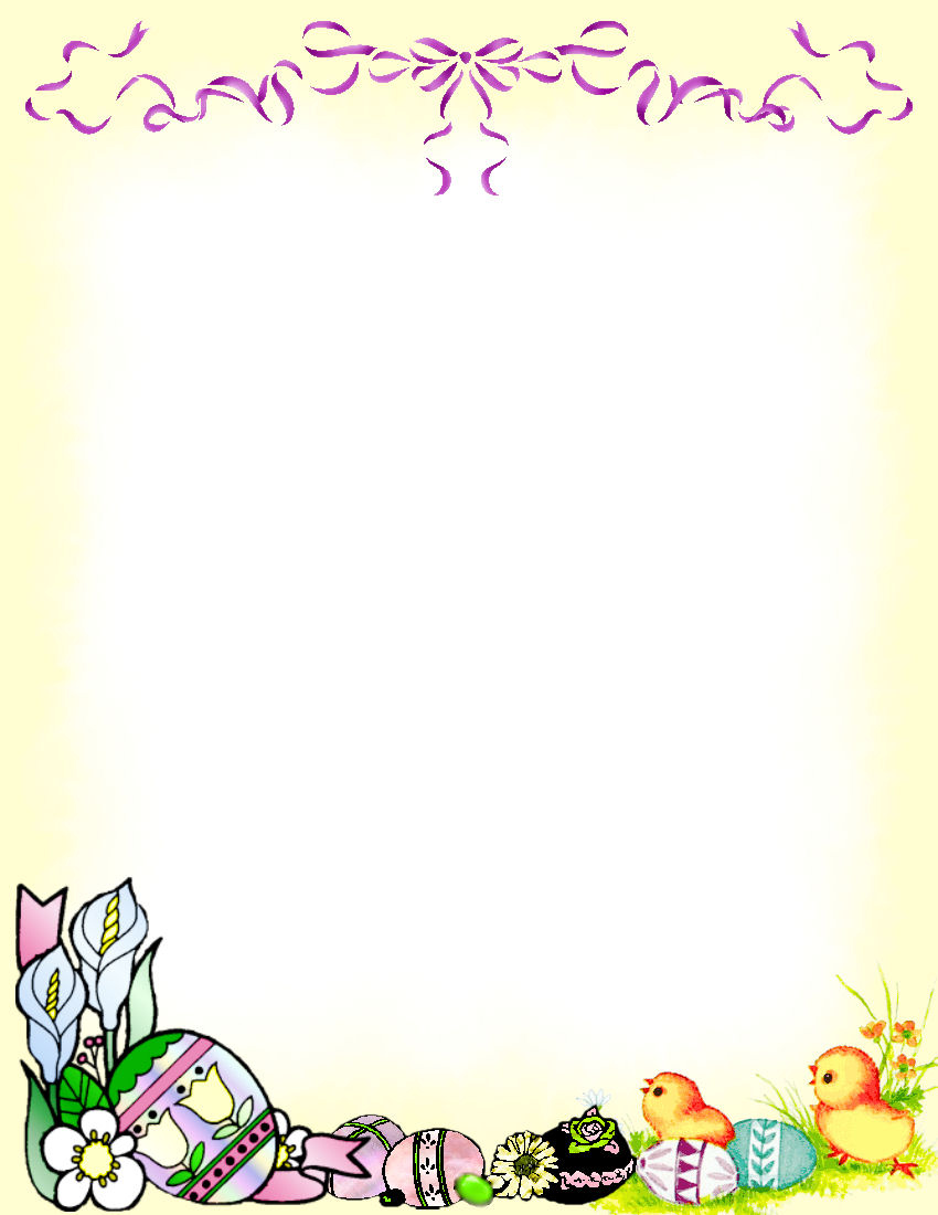 Easter Stationery Theme Free Digital Stationery throughout Free Printable Easter Stationery