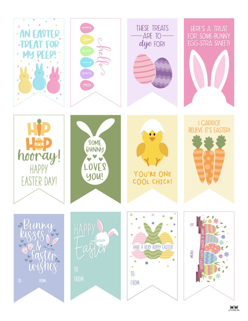 Easter Tags - 300 Free Printable Gift Tags | Printabulls regarding Free Printable Easter Tags