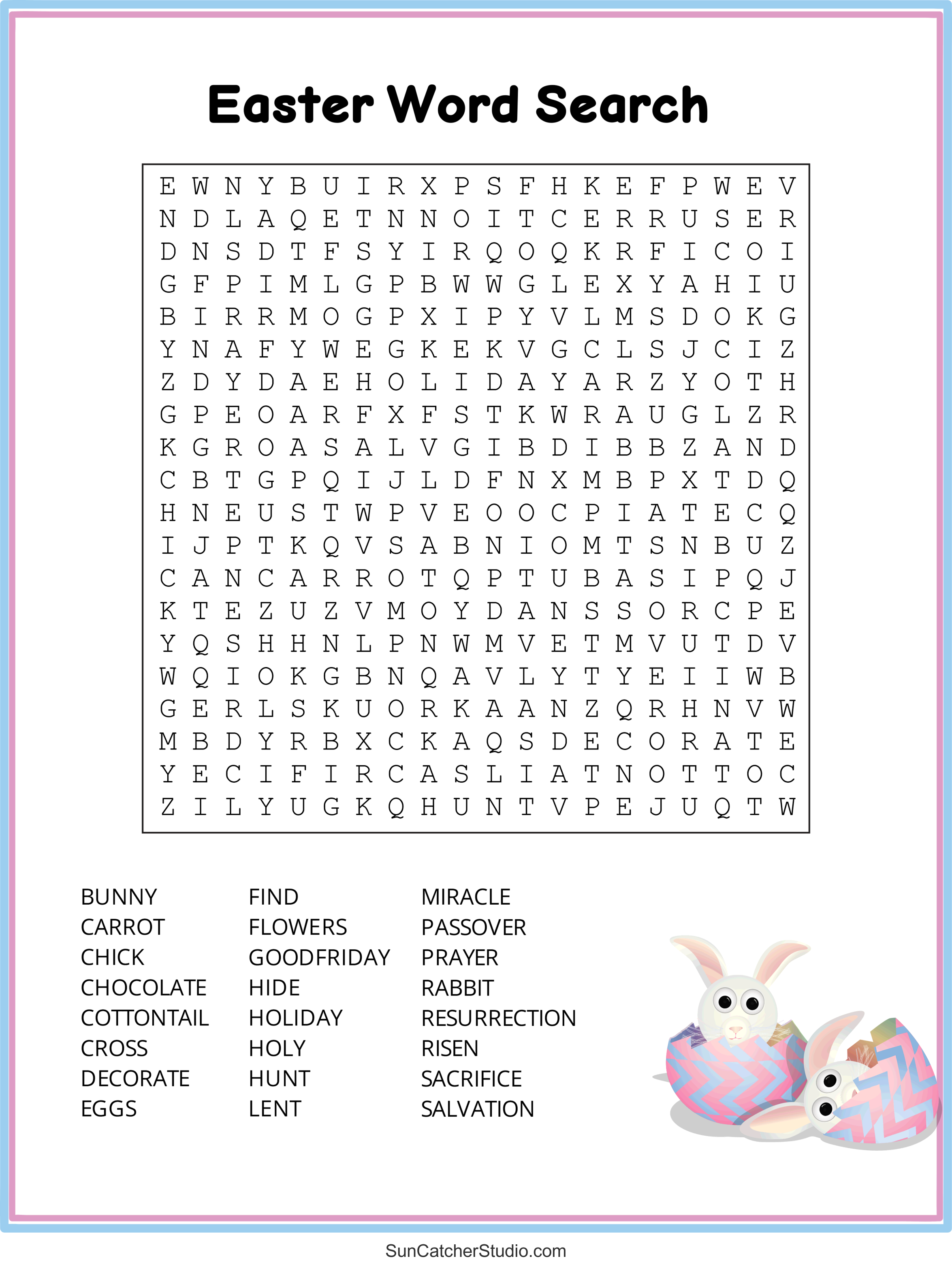 Easter Word Search (Free Printable Pdf Puzzles) – Diy Projects with regard to Free Printable Easter Puzzles For Adults