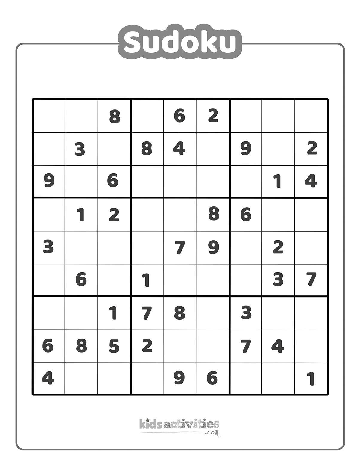 Easy And Hard Sudoku Printables Kids Activities Blog inside Free Printable Suduko